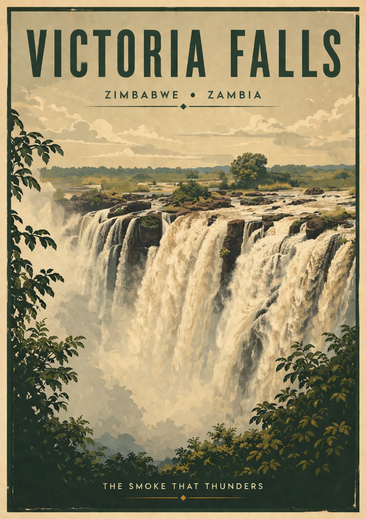 Victoria Falls poster artwork